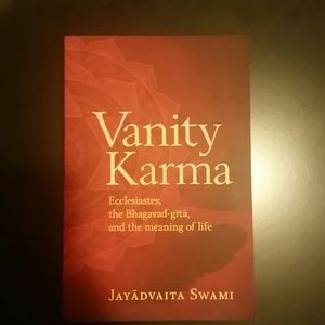Signed Vanity Karma Bhagavad Gita Swami Jayaadvaita